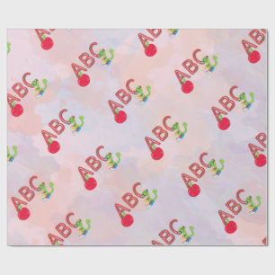 ABC Bookworm Muster Wrapping Paper Geschenkpapier