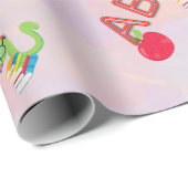ABC Bookworm Muster Wrapping Paper Geschenkpapier (Rolleneckpunkt)