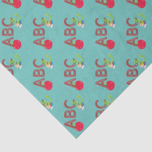 ABC Bookworm Seidenpapier (Ausschnitt)