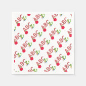 ABC Bookworm Serviette (Vorderseite)