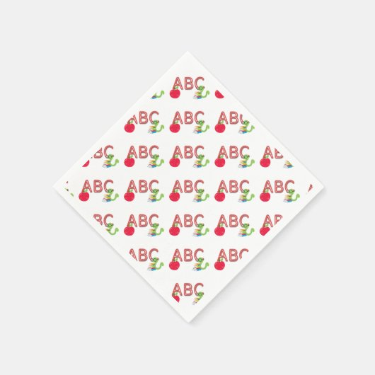 ABC Bookworm Serviette (Ecke)