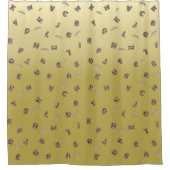 abc Brief zebra safari Wildzofenbaumschulkinder Duschvorhang (Vorderseite)