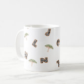 abc Brief zebra safari Wildzofenbaumschulkinder Kaffeetasse (Vorderseite Links)