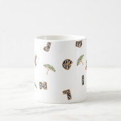 abc Brief zebra safari Wildzofenbaumschulkinder Kaffeetasse (Mittel)