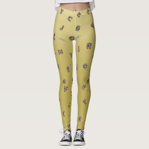 abc Brief zebra safari Wildzofenbaumschulkinder Leggings