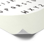 ABC-Buchstaben. Alphabet. Poster & Prints (Ecke)