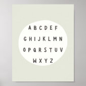 ABC-Buchstaben. Alphabet. Poster & Prints (Vorne)