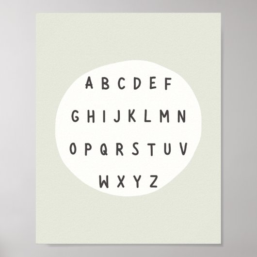 ABC-Buchstaben. Alphabet. Poster & Prints (Vorne)