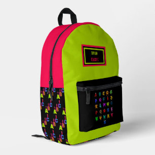 ABC-Buchstaben Bedruckter Rucksack