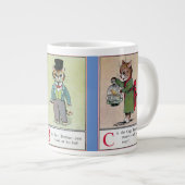 ABC Cats von Louis Wain Jumbo-Tasse (Vorderseite Rechts)