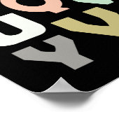 ABC Childrens Educational Kinderzimmer Poster (Ecke)