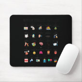 Abc Der Sprachtherapie Alphabet Sprach Sprachthera Mousepad (Mit Mouse)
