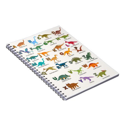 ABC-Dinosaurier-Notebook  Notizblock (Rechte Seite)
