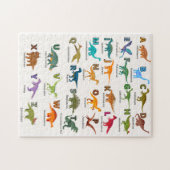 ABC-Dinosaurier-Puzzle Puzzle (Horizontal)