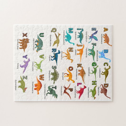 ABC-Dinosaurier-Puzzle Puzzle (Horizontal)