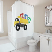 ABC Dump Truck Construction Trucks Duschvorhang (Beispiel)