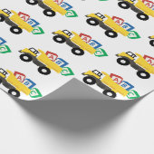 ABC Dump Truck Construction Trucks Geschenkpapier (Ecke)