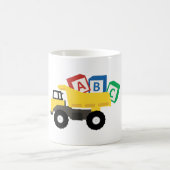 ABC Dump Truck Construction Trucks Kaffeetasse (Mittel)