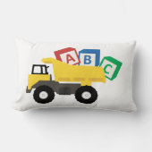 ABC Dump Truck Construction Trucks Lendenkissen (Vorderseite)