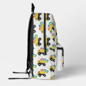ABC Dump Truck Construction Trucks School Bedruckter Rucksack (Links)