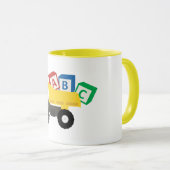 ABC Dump Truck Construction Trucks Tasse (VorderseiteRechts)