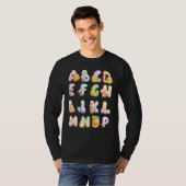 Abc Easter Alphabet Ostertiere Kinder Schule Tee (Vorne ganz)