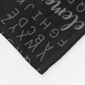 ABC Elemeno Alphabet Kindergarten Vorschule Fleecedecke (Ecke)