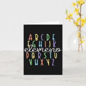 Abc Elemeno Kindergarten Lehrer Niedlich Geschenke Karte (Gelbe Blume)