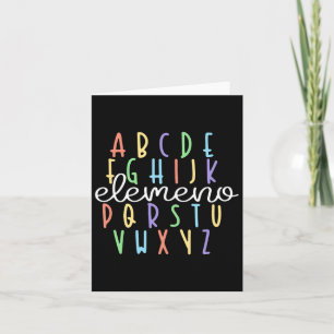 Abc Elemeno Kindergarten Lehrer Niedlich Geschenke Karte