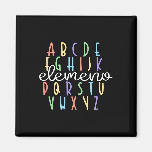Abc Elemeno Kindergarten Lehrer Niedlich Geschenke Magnet (Vorne)