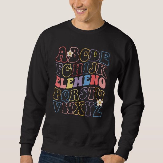 ABC Elemeno Kindergarten Teacher Back To School Ki Sweatshirt (Vorderseite)