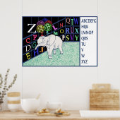 ABC ELEPHANT-Posten#140/pos Poster (Küche)