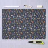 ABC Farm Life in Navy Seidenpapier (Handwerk)