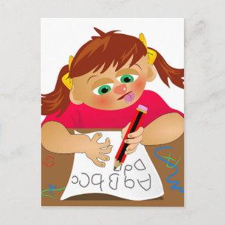 Abc Girl Postkarte