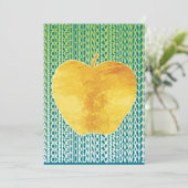 ABC Golden Apple Rentirement Send Off Einladung (Stehend Vorderseite)