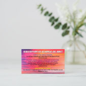 ABC Gospel Christlich KJV Scripting Visitenkarte (Stehend Vorderseite)