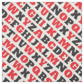 ABC-Grafiktext visuell, schwarz, weiß Stoff (Muster)