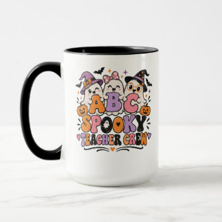 ABC Gruselige Lehrer-Crew Halloween-Tasse | Süßer Tasse