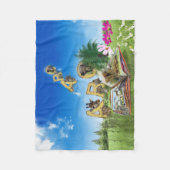 ABC Hauptstadt Alphabet Themen. Fleecedecke (Vorderseite)