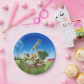 ABC Hauptstadt Alphabet Themen. Pappteller (Party)