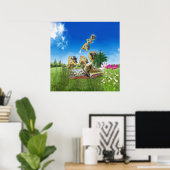 ABC Hauptstadt Alphabet Themen. Poster (Heimbüro)