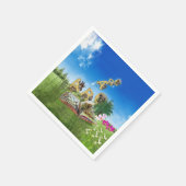 ABC Hauptstadt Alphabet Themen. Serviette (Ecke)