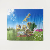 ABC Hauptstadt Alphabet Themen. Wandteppich (Vorderseite (Horizontal))