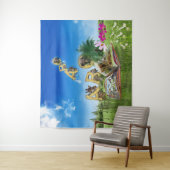 ABC Hauptstadt Alphabet Themen. Wandteppich (Beispiel)