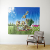 ABC Hauptstadt Alphabet Themen. Wandteppich (Beispiel (Horizontal))