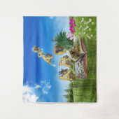 ABC Hauptstadt Alphabet Themen. Wandteppich (Vorderseite)