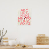 ABC I Liebe U Poster (Küche)