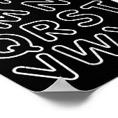 Abc I Love You Alphabet Teachers Day Valentines Da Poster (Ecke)