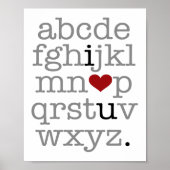 abc i ♥ u. poster (Vorne)