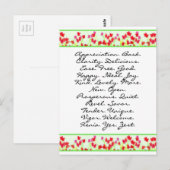 ABC Ihr Weg in den Vortex Postkarte (Vorne/Hinten)